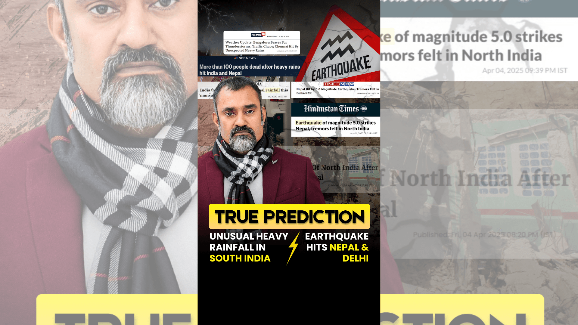 Earthquake in Nepal & Delhi | Unusual Rains in South India | True Predictions by Prashant Kapoor