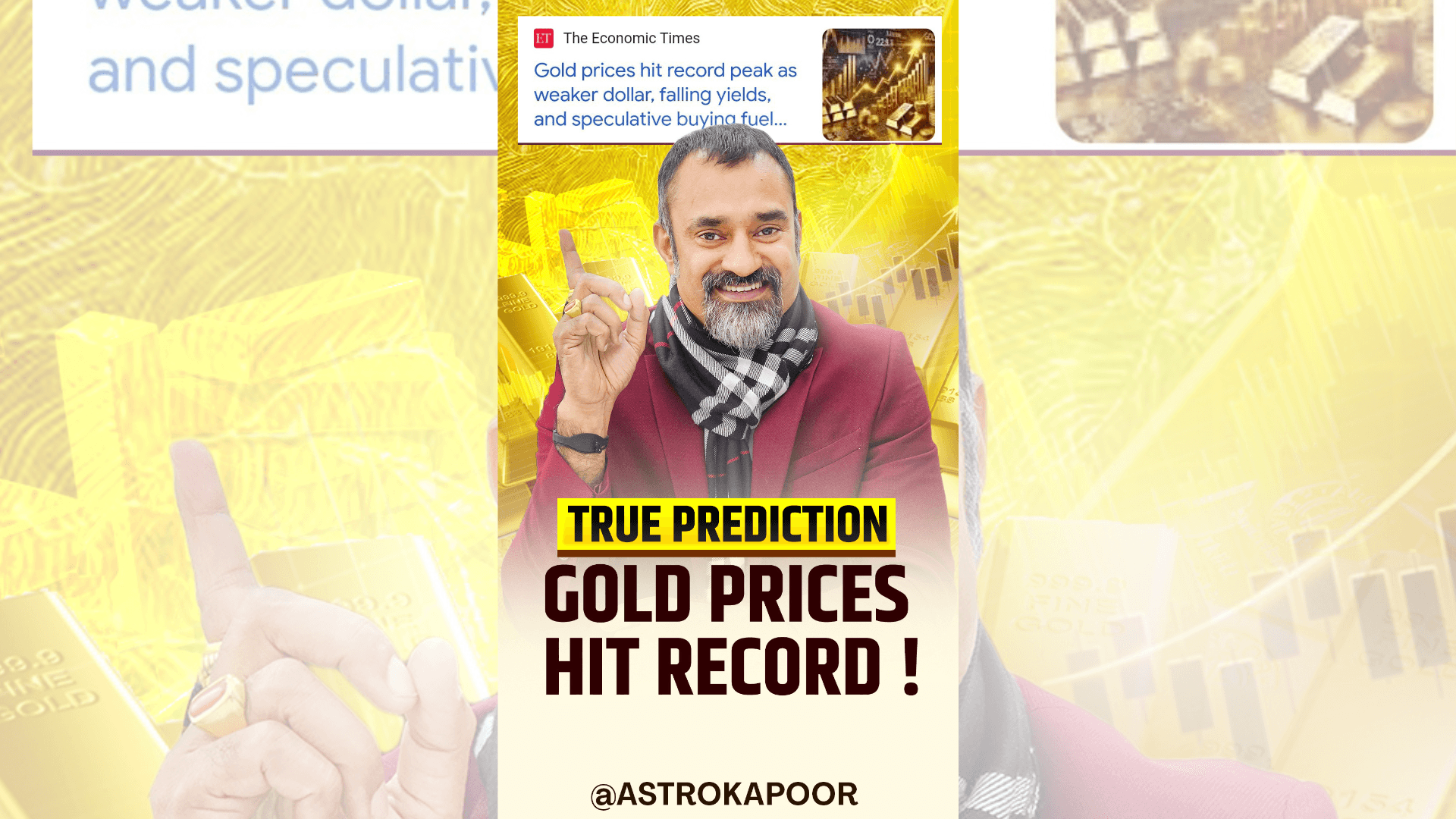 Gold Prices Hit Records | True Prediction by Prashant Kapoor
