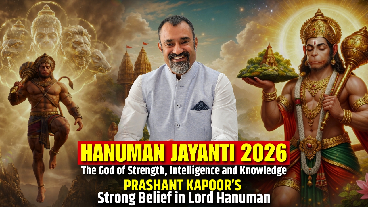 Lord Hanuman blessing devotees on Hanuman Jayanti 2026 symbolizing strength, wisdom and devotion