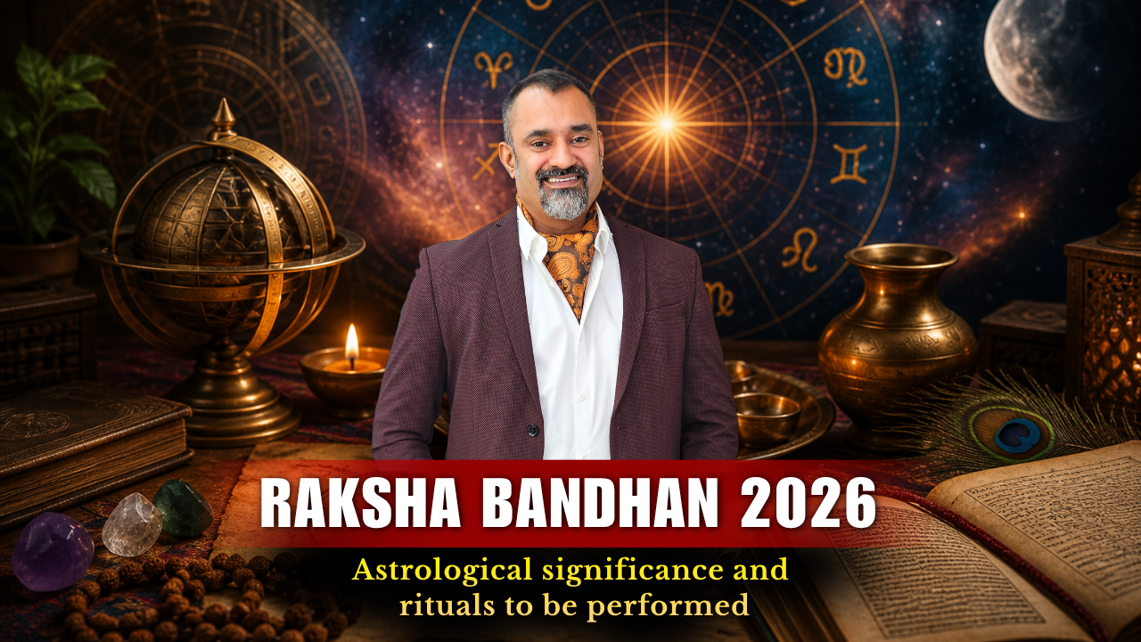 Brother and sister celebrating Raksha Bandhan 2026 with traditional Rakhi ceremony